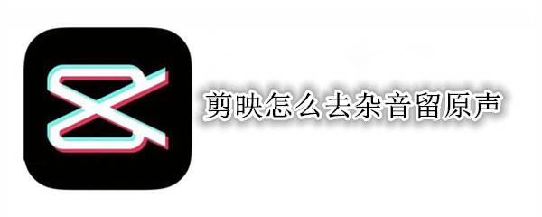 剪映怎么去杂音留原声