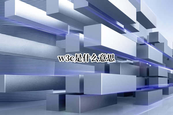 w3c是什么意思