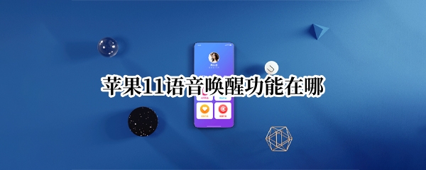 苹果11语音唤醒功能在哪