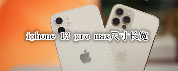 iphone 13 pro max尺寸长宽