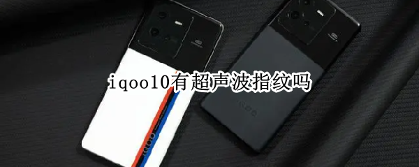 iqoo10有超声波指纹吗
